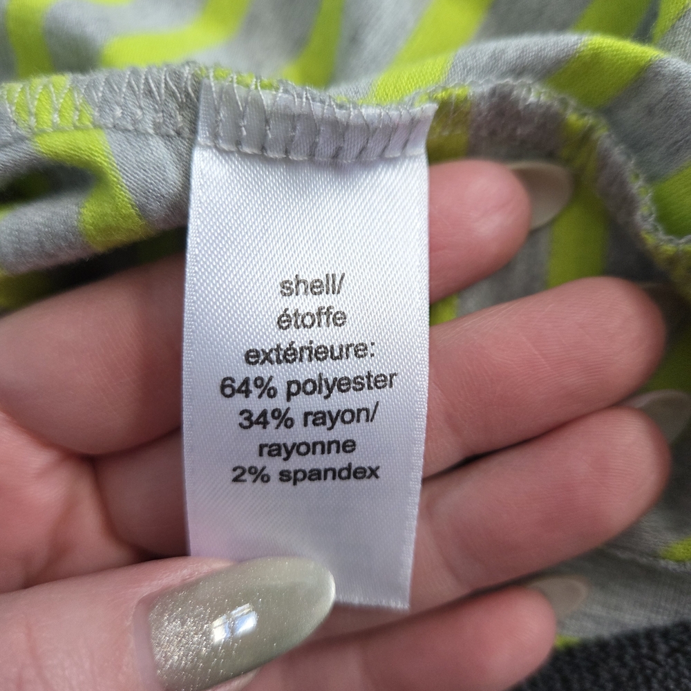 ☀️ 3/$15 - Striped Green and Gray Women's Dress - Picture 6 of 7